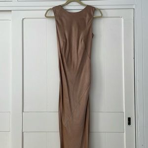 Olivier Theyskens evening dress, caramel color